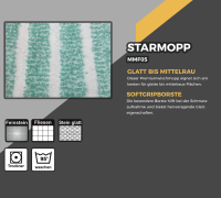 Starmopp I 40 cm I Premium Mikrofasermopp