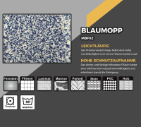 Blaumopp I 40 cm I Premium Mikrofasermopp