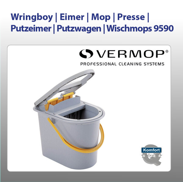 Wringboy | Eimer | Mop | Presse | Putzeimer | Putzwagen | Wischmops 9590 I Vermop